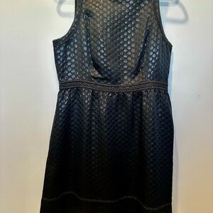 Lilly Pulitzer Black Textured Sleeveless Mini Dress